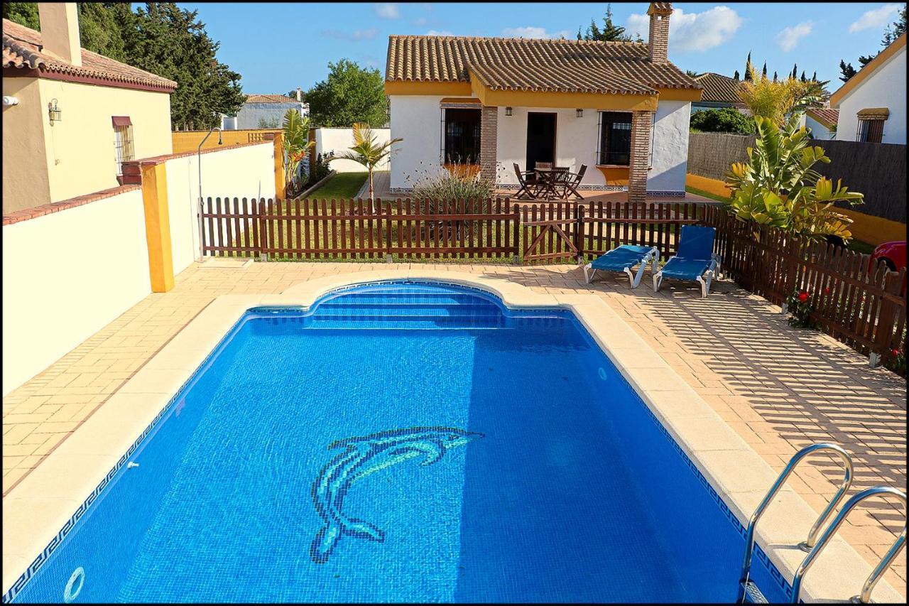 Chalet con piscina privada Conil De La Frontera Esterno foto